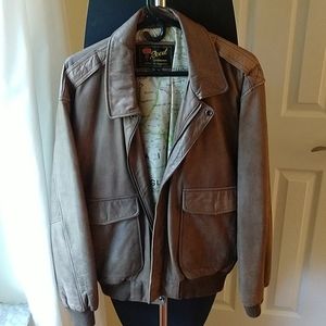 Reed Leather Bomber Jacket